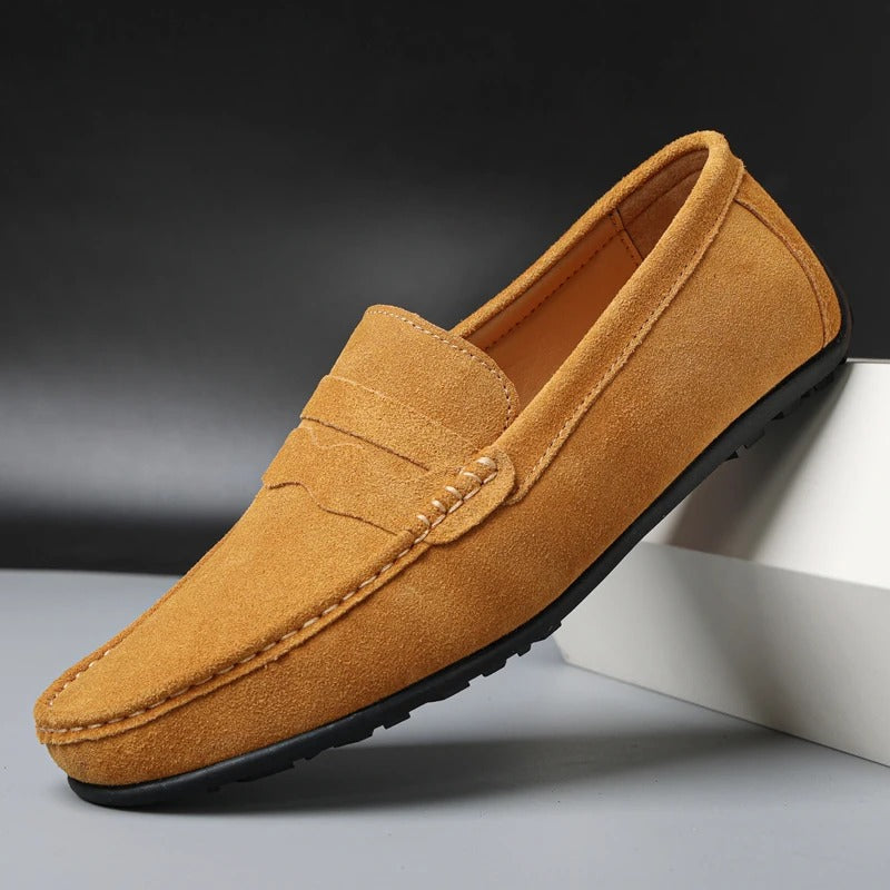 Mocasines de gamuza clásicos para hombre, sofisticación y confort diario – Lucenti