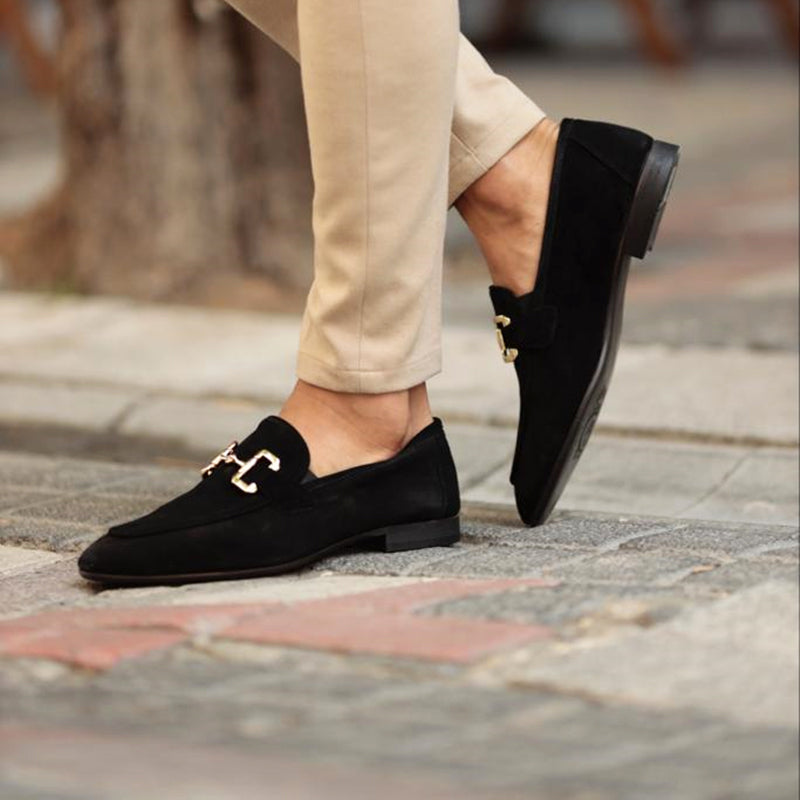 Mocasines elegantes para hombre con detalle metálico – MARCÉLLO