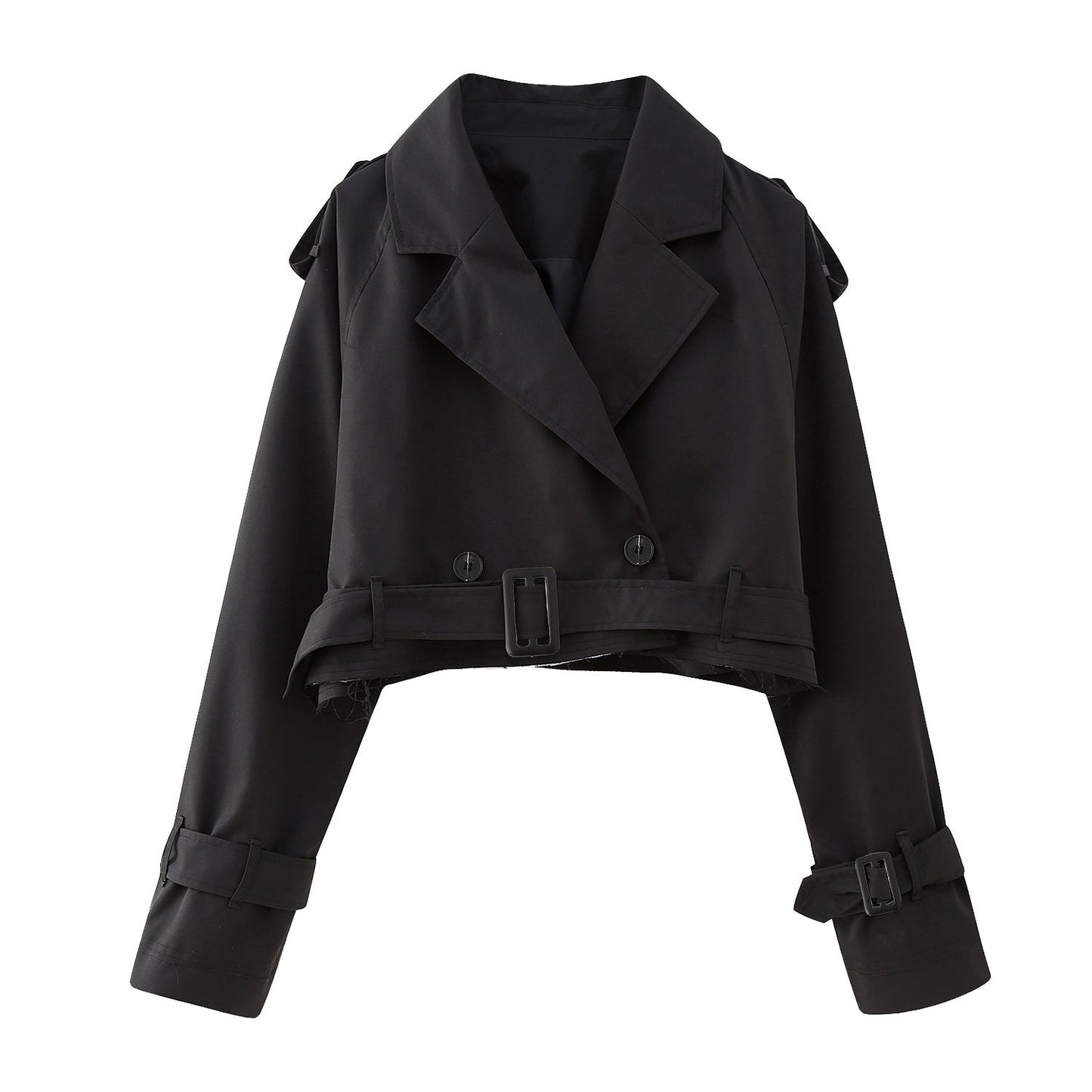 Trench corto elegante para mujer con corte entallado – STEPHANIE