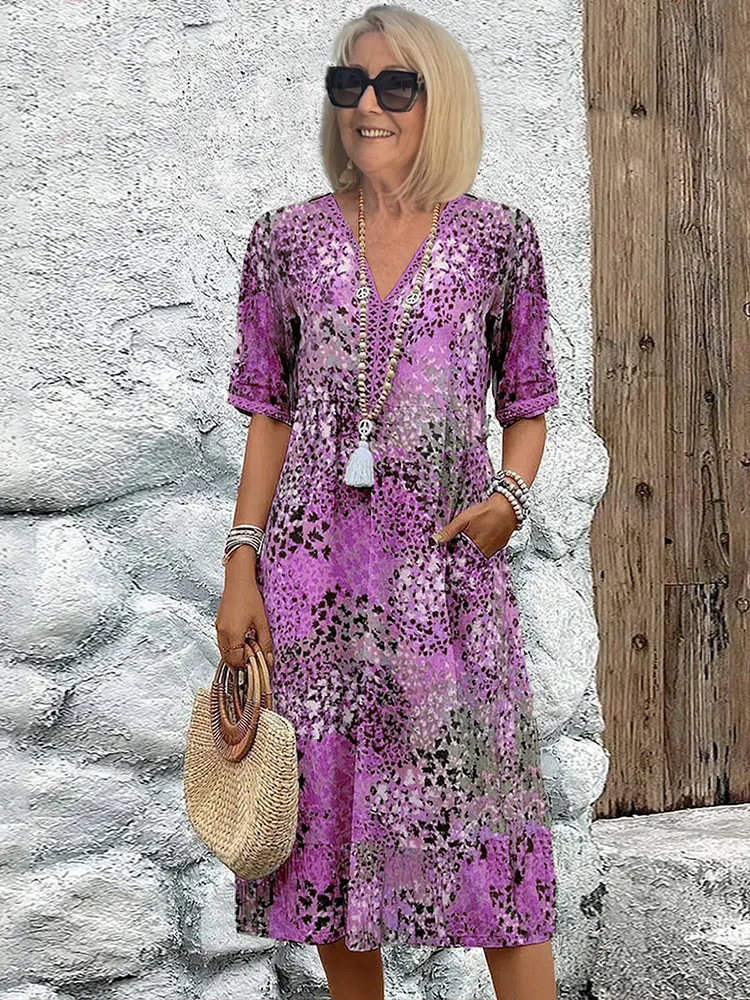 Vestido de jardín ligero y elegante para mujer, frescor y estilo natural – Fleur