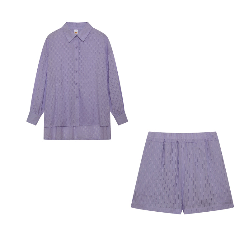 Conjunto veraniego de blusa fluida y short ligero para mujer – ZAYRA