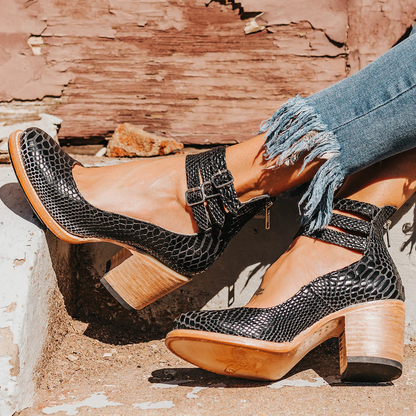 Botines vintage con tacón cubano para mujer – DESTARA