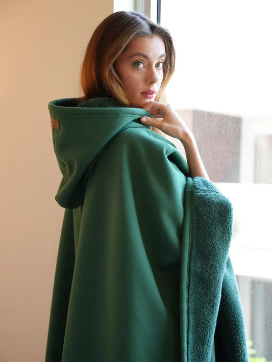 Manta con capucha de felpa suave unisex – NUVIKA