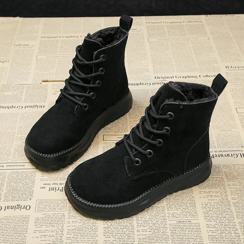 ISLA - Botines impermeables de invierno con plataforma para mujer