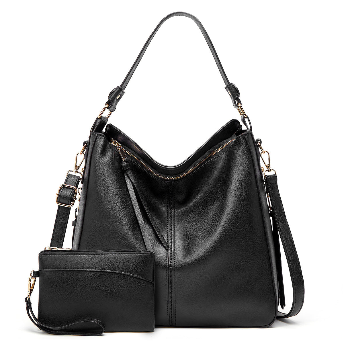 Set de bolso bandolera y minibolso de muñeca en piel sintética – LUNÈA DUO SET