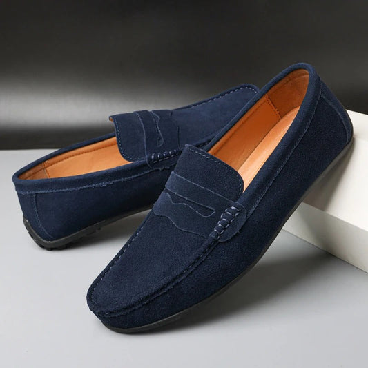 Mocasines de gamuza clásicos para hombre, sofisticación y confort diario – Lucenti
