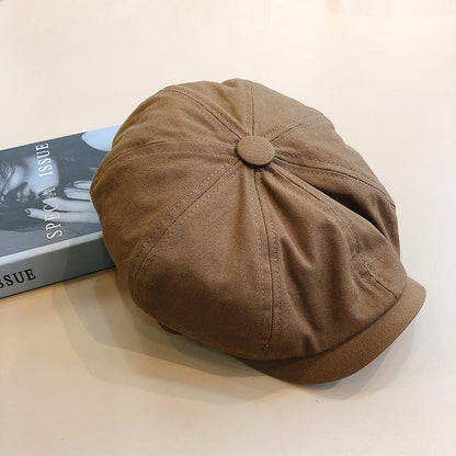 HUGGO - Boina vintage retro estilo flatcap para hombre
