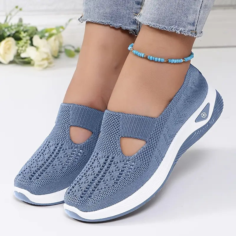 Zapatillas slip-on con cuña ligeras y transpirables para mujer – SERENA