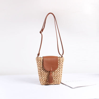 Bolso de mano artesanal tejido a mano para mujer – LUNARIA