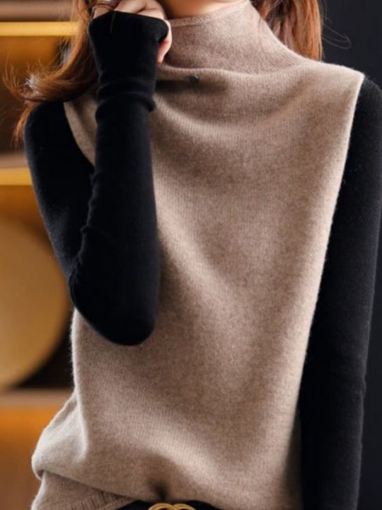 FABIOLA - Suéter de cuello alto cálido para mujeres
