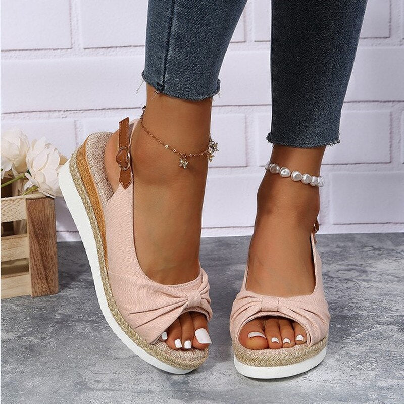 Sandalias ortopédicas de mujer con punta abierta y soporte plantar – VITALIA