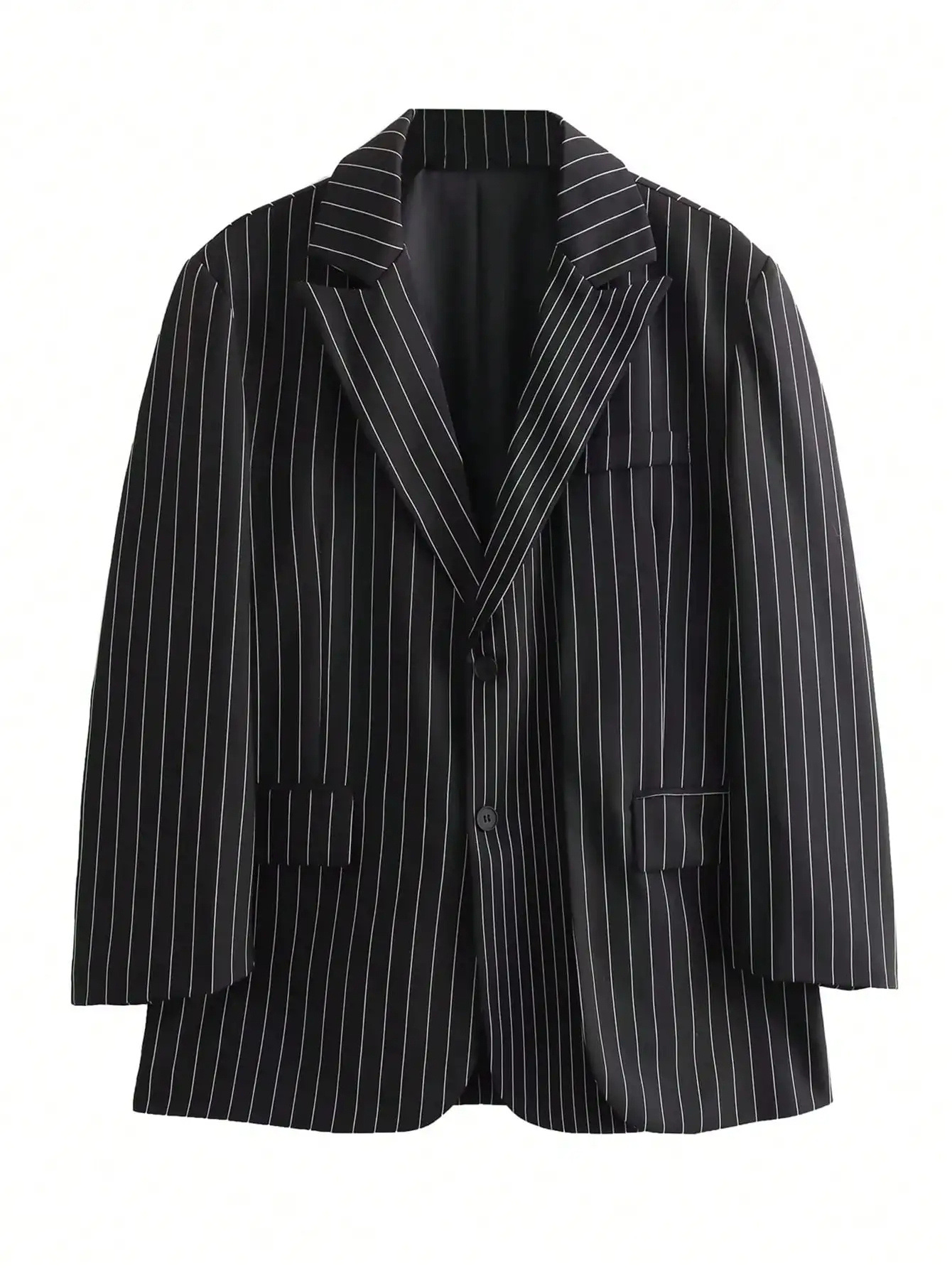 AINA - Blazer formal con rayas para mujer, perfecto para el aspecto de oficina