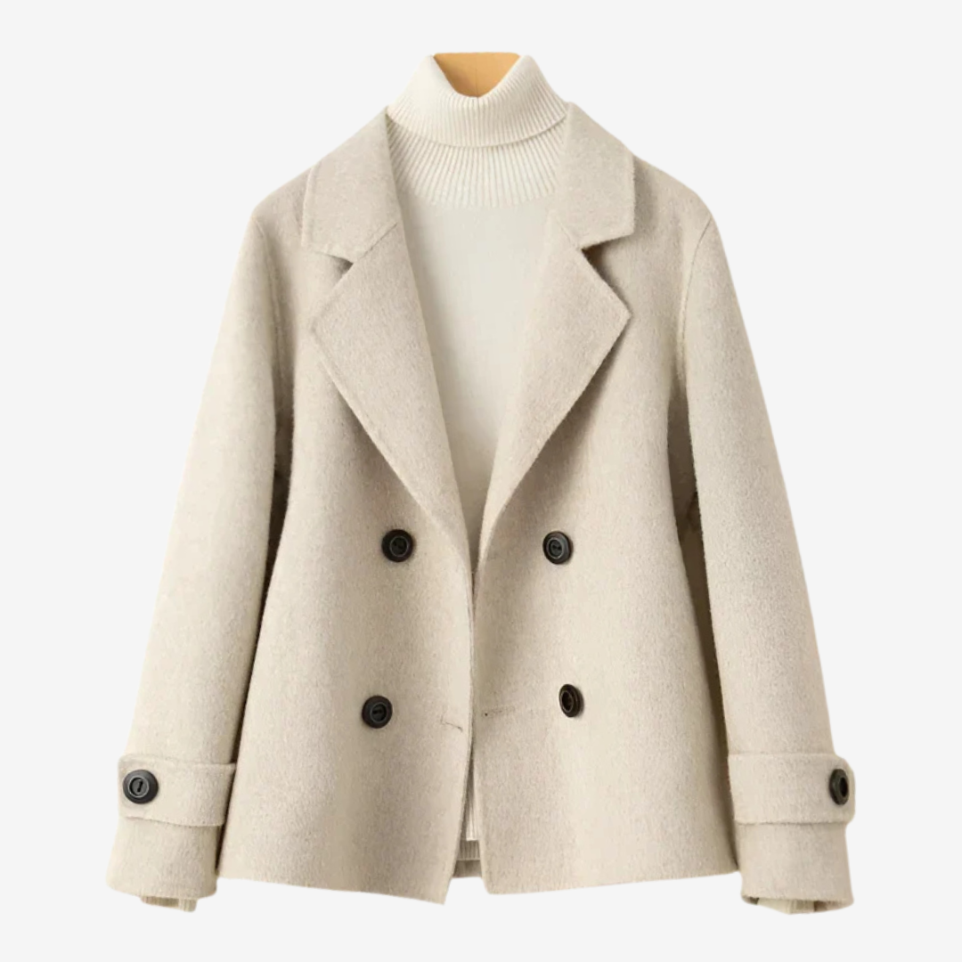 Chaqueta corta de lana con corte clásico para mujer – AIRLEA