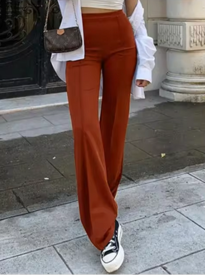 LINA - Pantalón acampanado casual para mujer
