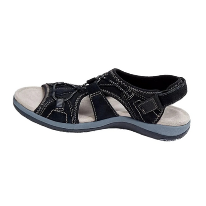 Sandalias de verano con suela suave y costuras decorativas – Marleia