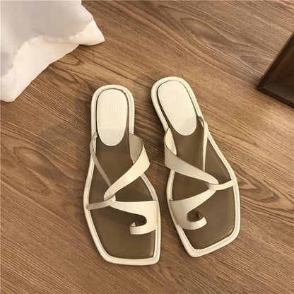 Tina - Sandalias de Verano con Anillo en el Dedo para Mujer para Exterior 2025