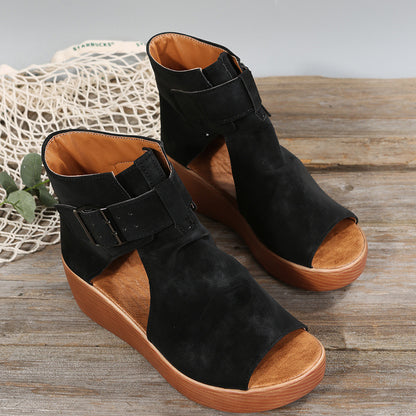 Eva - Sandalias de Cuña de Moda para Mujer en Verano