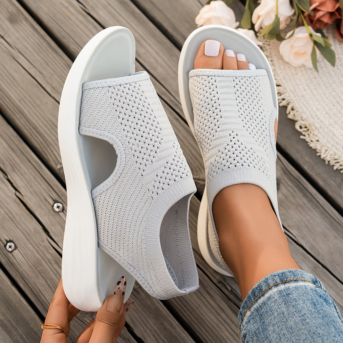 Sandalias ligeras y cómodas con soporte para el arco para mujer – LUNARINA