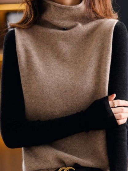 FABIOLA - Suéter de cuello alto cálido para mujeres