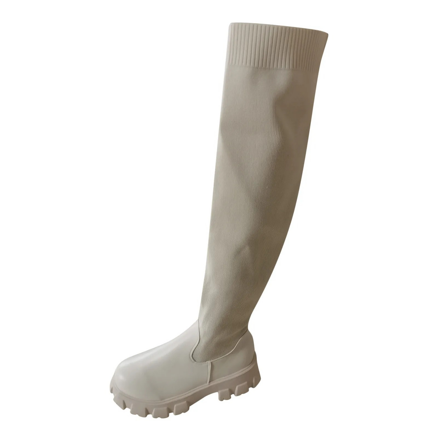 CAMILLE - Botas de caña alta overknee elásticas para mujer