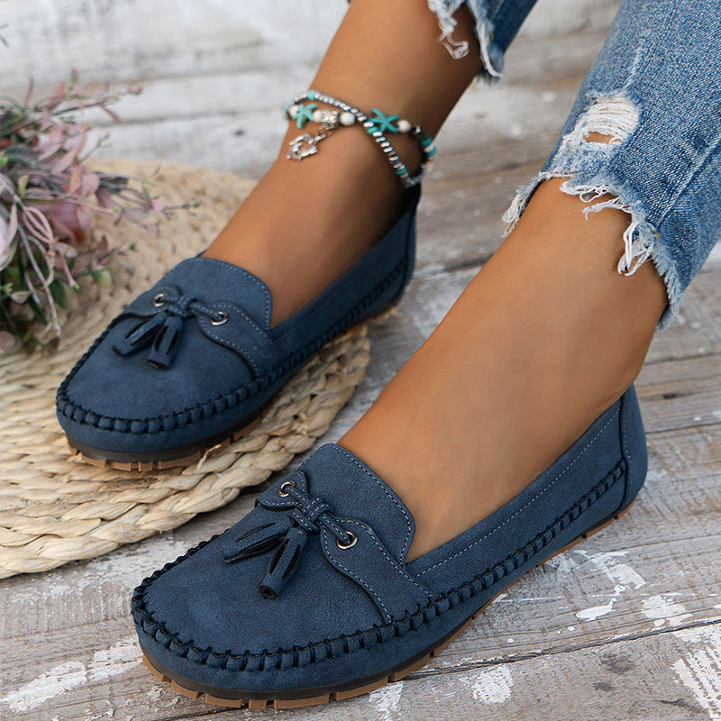 Mocasines elegantes para mujer con lazo y suela flexible – LUNIA FLEX