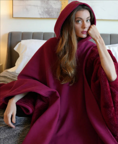 Manta con capucha de felpa suave unisex – NUVIKA