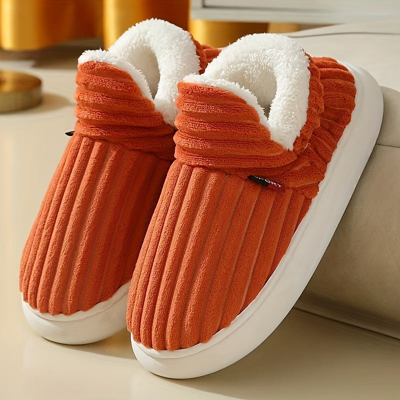 KIANNE – Zapatillas de invierno cálidas y acogedoras de felpa para mujer