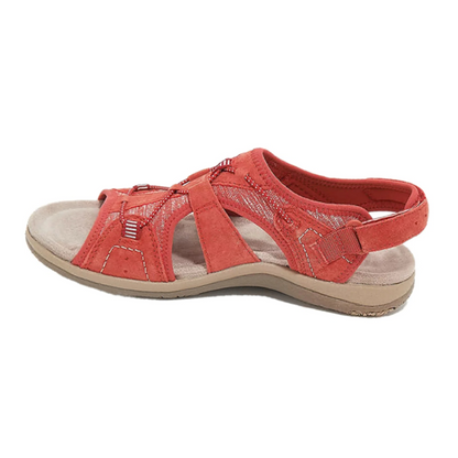 Sandalias de verano con suela suave y costuras decorativas – Marleia