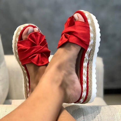 Sandalias ortopédicas con lazo elegante y diseño cómodo – BELLAAROMA
