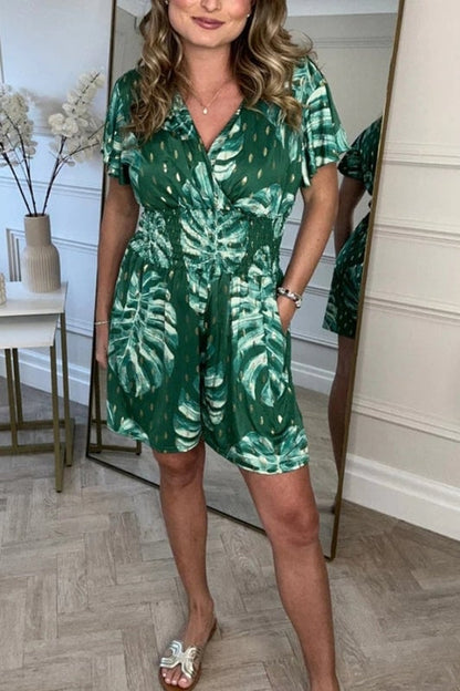Mono de primavera con estampado floral y detalles únicos – FLORIANA