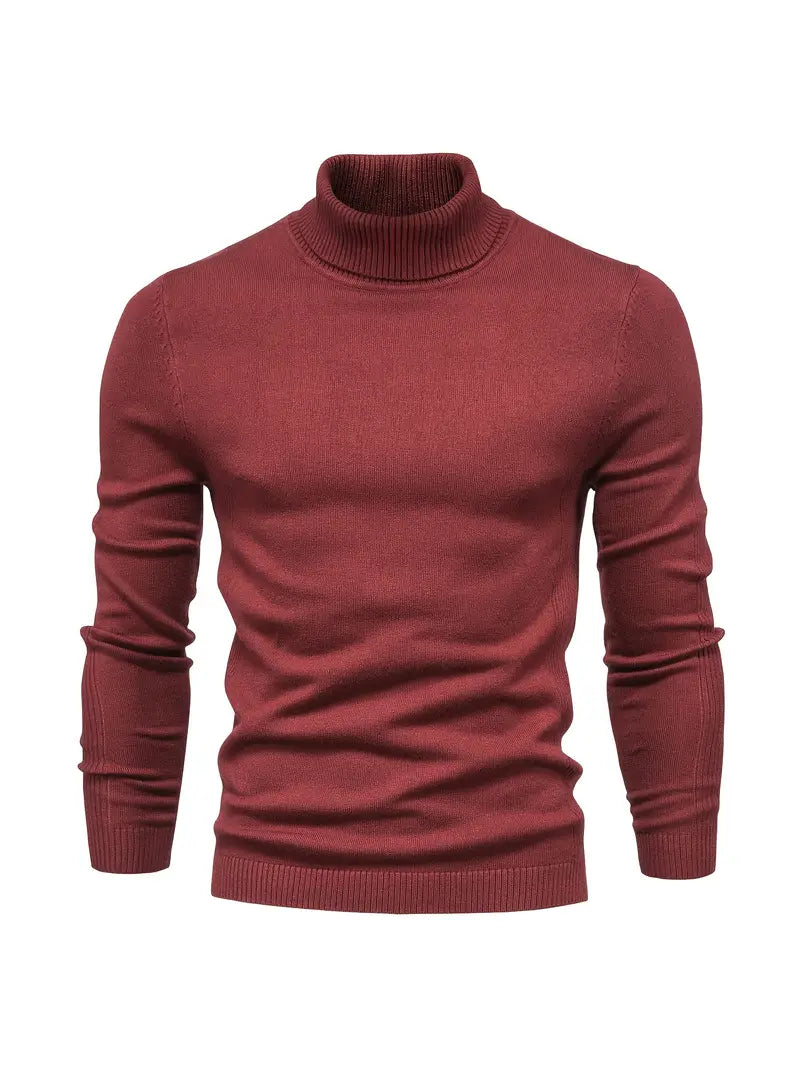 LUCA - Suéter de cuello alto con diseño ajustado para hombre