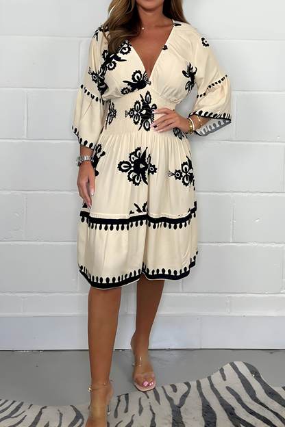 Vestido largo boho de verano con corte fluido y estilo relajado – BOHÉA