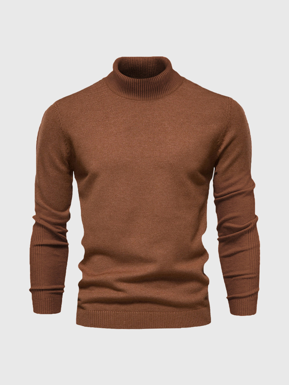 DAVARO – Jersey de hombre de cuello alto slim fit con diseño elegante