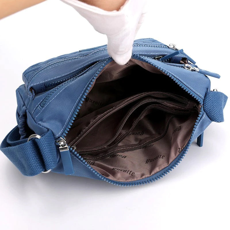 Bolso de hombro clásico y elegante con acabado lujoso – LUVINA