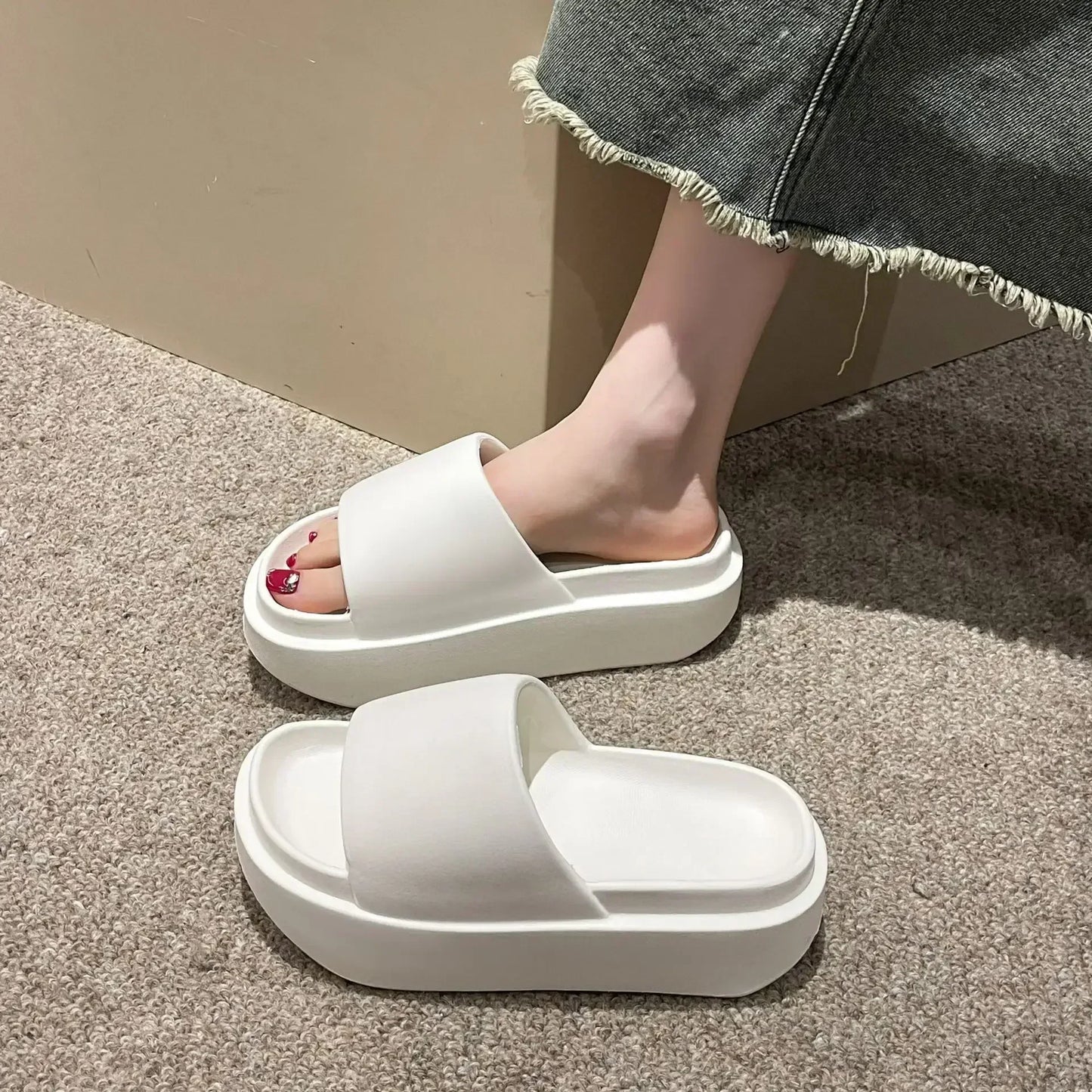 LARENA - Sandalias de plataforma para mujer