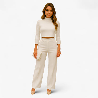 Conjunto de dos piezas con top y falda para mujer – BELLA DUO