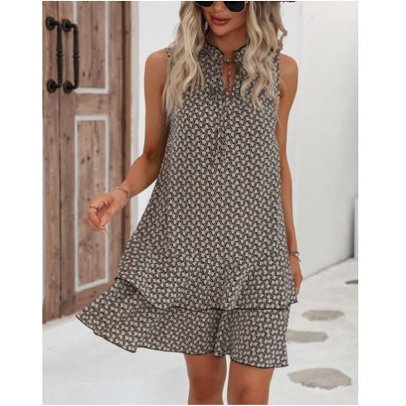 Vestido midi elegante con estampado primaveral para invitada de boda – ISABELLE BLOOM