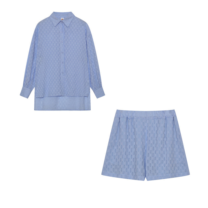 Conjunto veraniego de blusa fluida y short ligero para mujer – ZAYRA