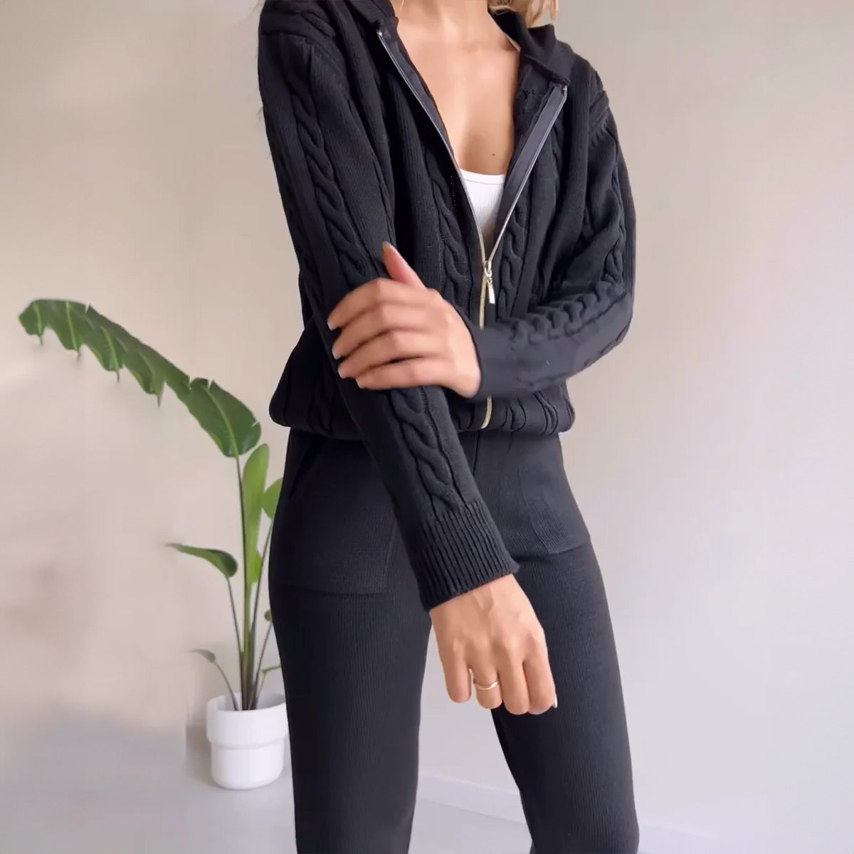 MAREN – Conjunto de punto elegante para mujer