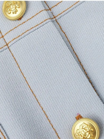 Vestido camisero de mujer con cintura marcada y manga corta – CASILDA