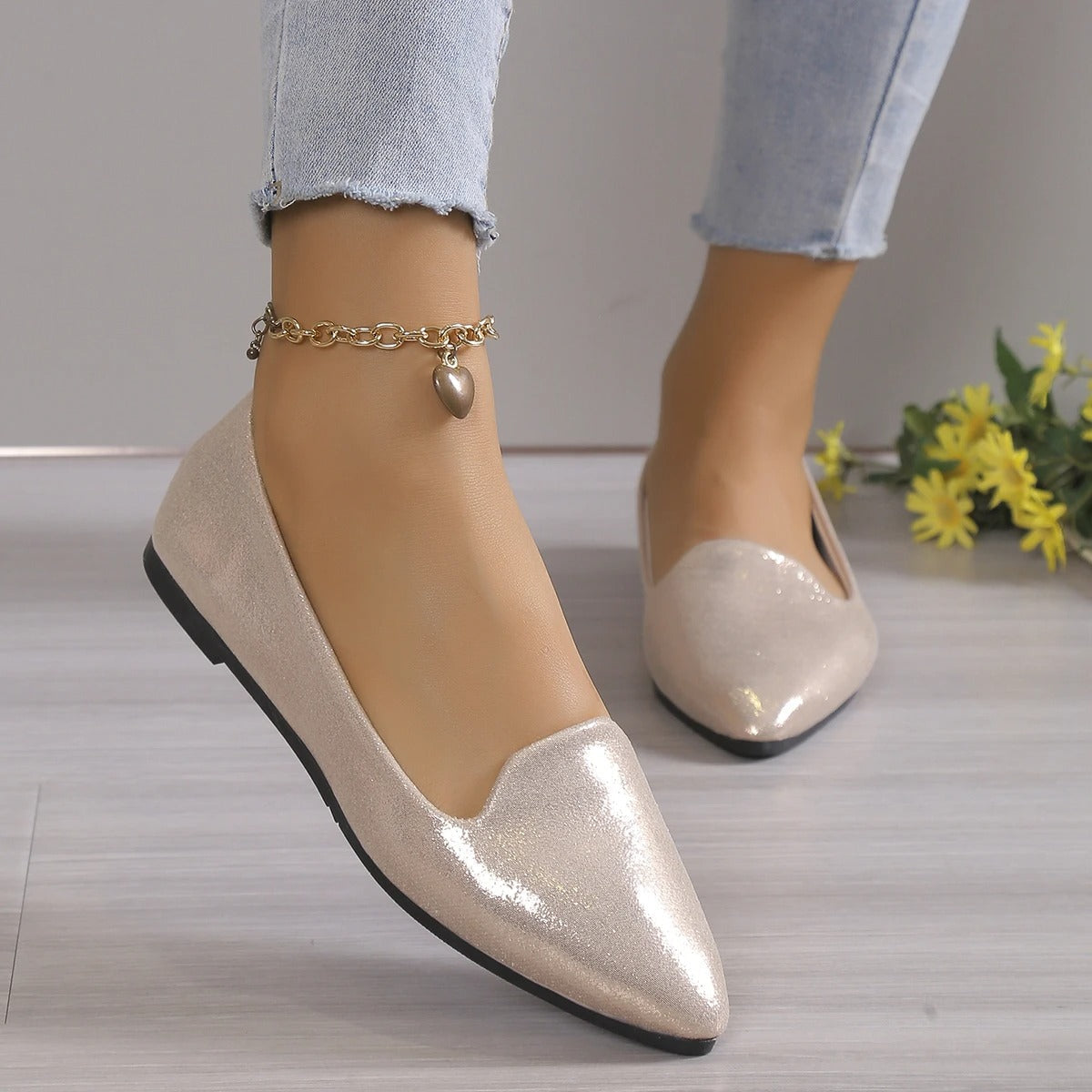 Bailarinas de mujer con punta fina y corte bajo – DAYANELLE
