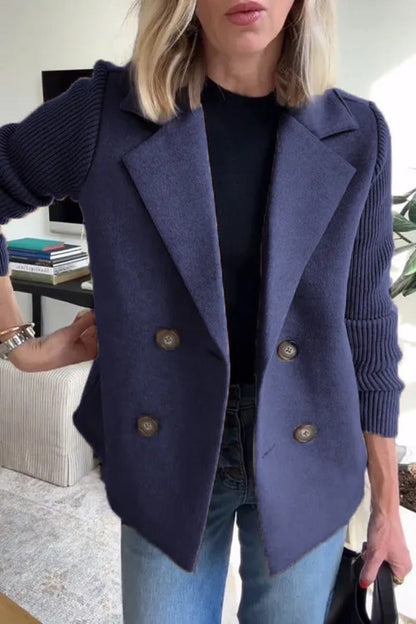 Blazer oversize de mujer con doble botonadura – AURELIA