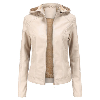 INAYA – Chaqueta de cuero versátil con múltiples opciones para mujer
