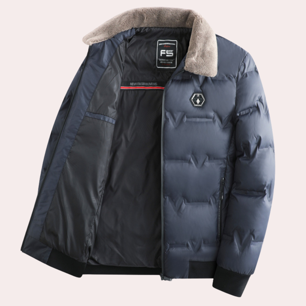 BRUNO - Chaqueta acolchada para hombre con cremallera