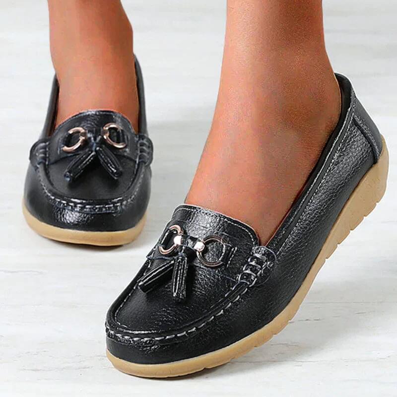 Zapatos planos ortopédicos para mujer con diseño clásico – MAIREEN