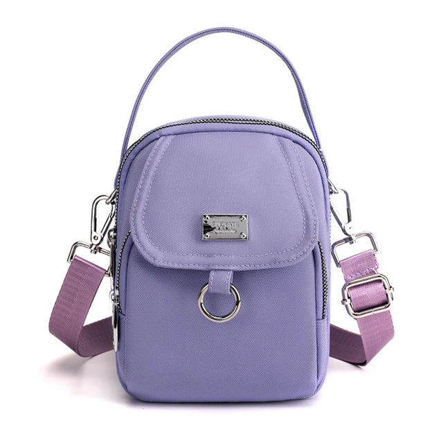 Bolso bandolera de nailon ligero e impermeable para mujer – NAYLA