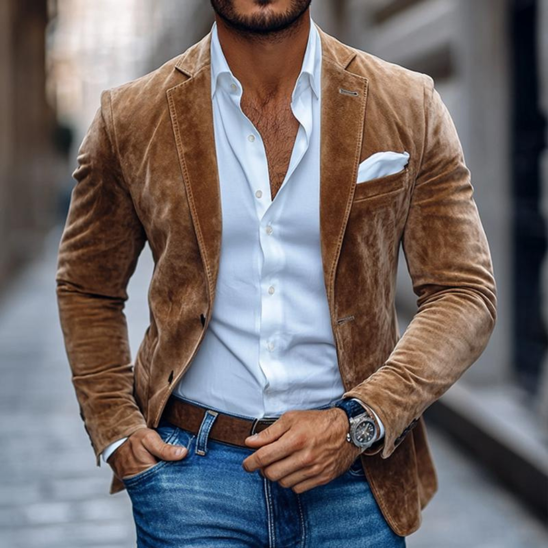 Blazer entallada para hombre con corte moderno – DARIUS