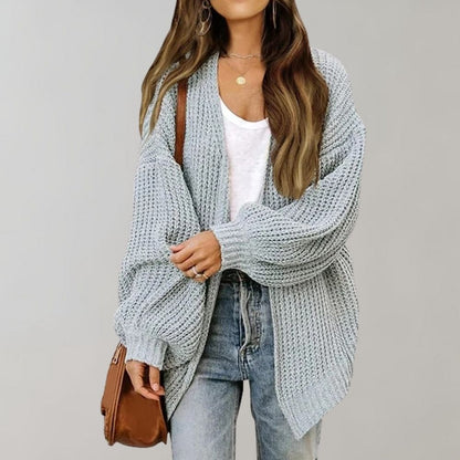 LEPPA - Cárdigan de punto casual para mujeres