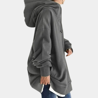 ARISSA - Sudadera con capucha y cremallera para mujer