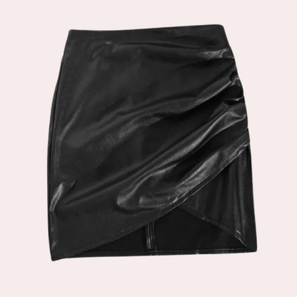 LIA - Minifalda asimétrica para mujer